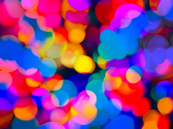 Multicolored Festive Rainbow Bokeh Design Use Party Backdrop — Stock Photo, Image