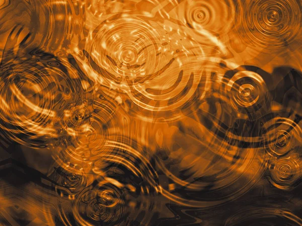 A beautiful close up of ripples on a golden pond