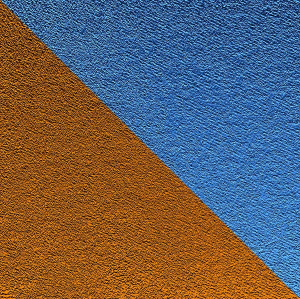 单方形蓝色和金黄色地毯瓷砖 有对角线设计 近身设计 — 图库照片