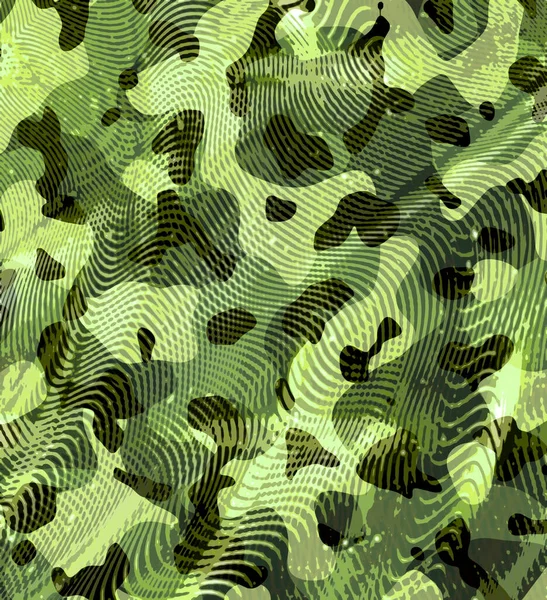 Ett Komplext Djungel Kamouflage Mönster Grönt Och Svart För Användning — Stockfoto