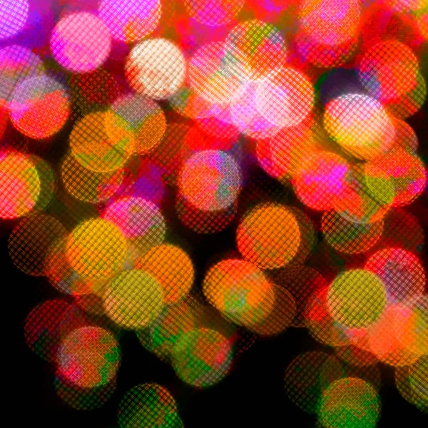 Abstract Multicolored Bokeh Dark Background — Stock Photo, Image