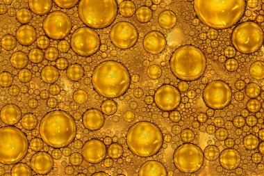 Altın küre soyut sanat yakın plan