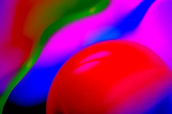 Макро Абстрактний Фон Олії Води Червоно Фіолетовому Синьо Зеленому Кольорі — стокове фото