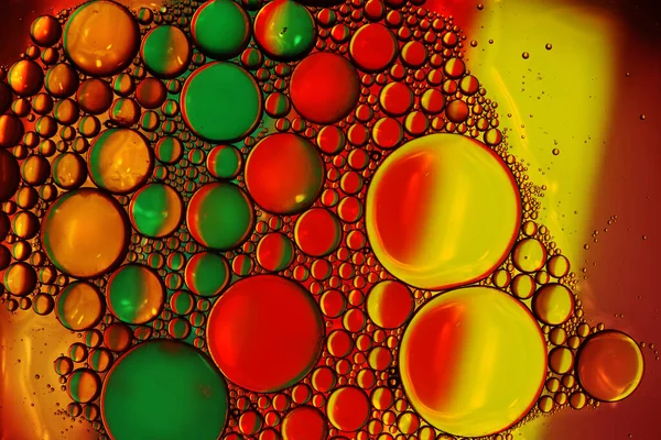 Ein Makro Foto Und Wasserblasenabstrakt Mit Reflexionen Mehrfarbigen Farben — Stockfoto