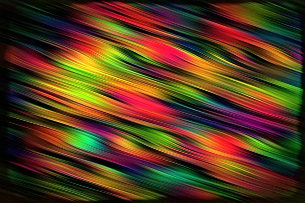Психоделический Многоцветный Цвет Фона Волнистыми Мазками Кисти — стоковое фото
