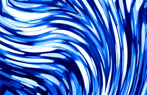 青と白の線で描かれた現代のダイナミックな抽象芸術 — ストック写真
