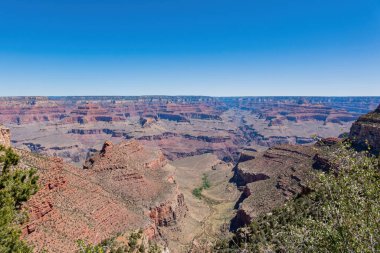 Arizona 'daki Grand Canyon Ulusal Parkı' ndaki ünlü Parlak Melek Yolu 'nun güzel manzarası.