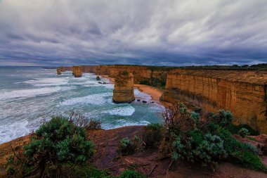 12 havarinin manzarası, Büyük Okyanus Yolu, kötü hava koşullarında