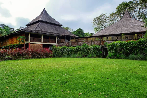 Landskapsbild Den Viktigaste Auditoriet Sarawak Cultural Vilage — Stockfoto