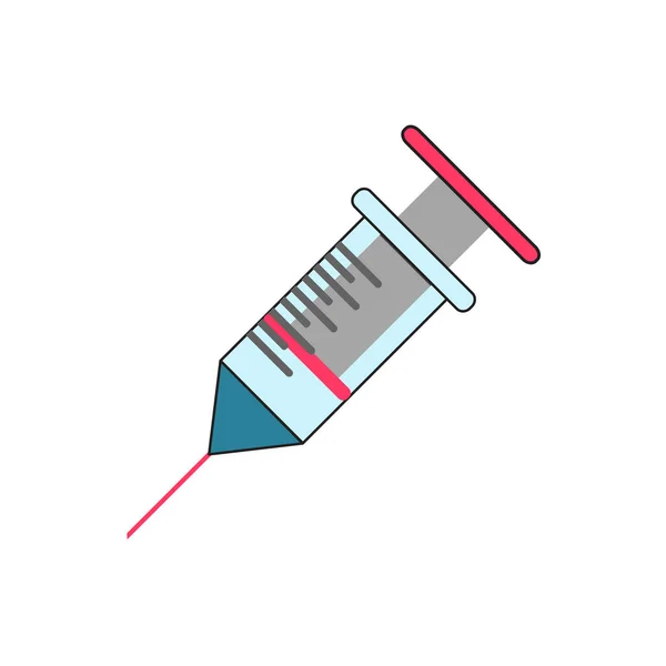 Syringe Needle Icon Medical Syringe Vector Illustration — Stock Vector