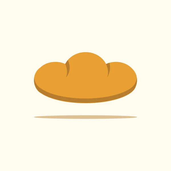 Taze ekmek ikonu, fırın ve pasta, vektör, illüstrasyon.