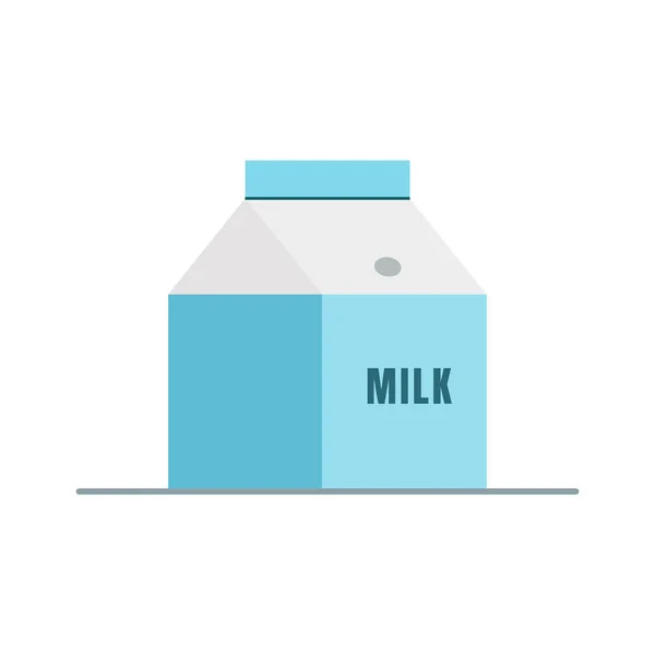 Tatlı paket simgesinde taze süt, herkese süt, vektör, illüstrasyon.