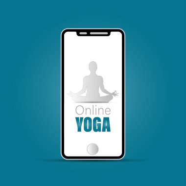 21 Haziran uluslararası yoga günü, yoga vücut duruşu, vektör illüstrasyonu - Vektör