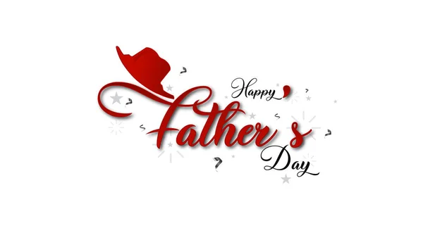 Happy Father Day Wenskaart Van Wit Papier Gesneden Stijl — Stockvector