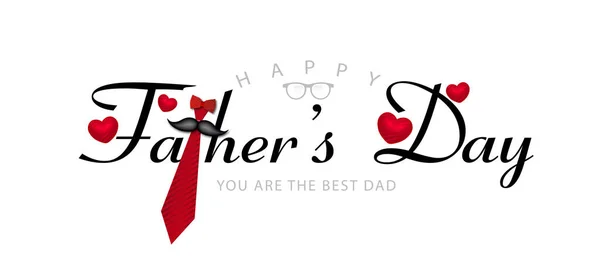 Happy Father Day Wenskaart Van Wit Papier Gesneden Stijl — Stockvector