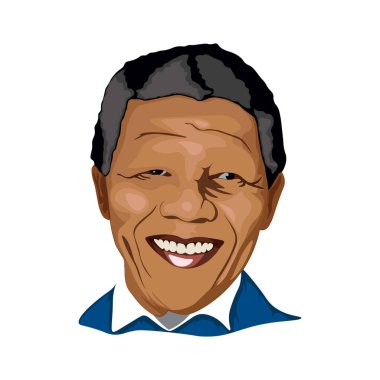  Güney Afrika bayrağı renginde Uluslararası Nelson Mandela Günü. - Vektör