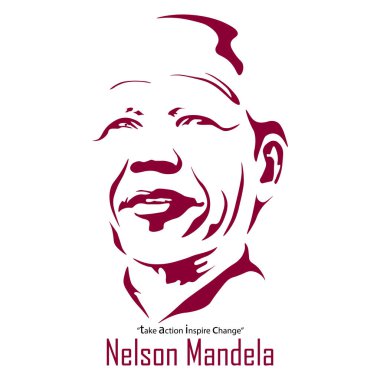 Uluslararası Nelson Mandela Günü için Güney Afrika bayrağı renginde soyut kağıt kesim stili. - Vektör