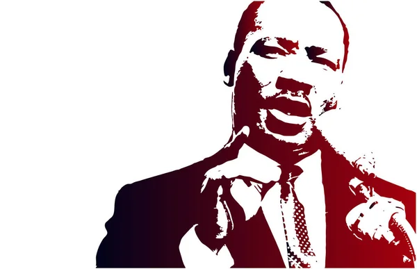 India 10Thjune Martin Luther King Ήταν Αμερικανός Χριστιανός Υπουργός Και — Διανυσματικό Αρχείο