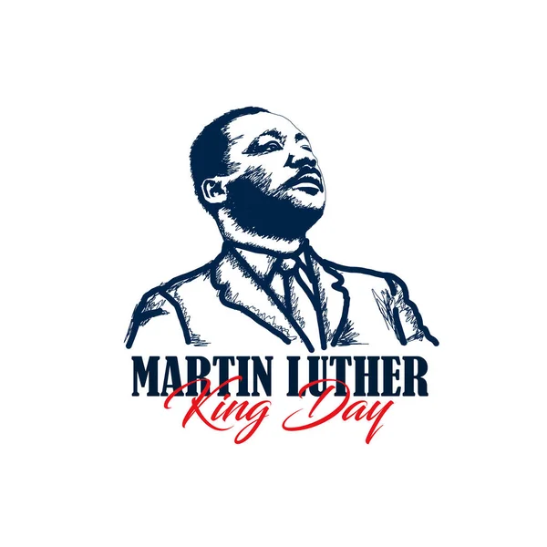 India Junio Martin Luther King Fue Ministro Activista Cristiano Americano — Vector de stock