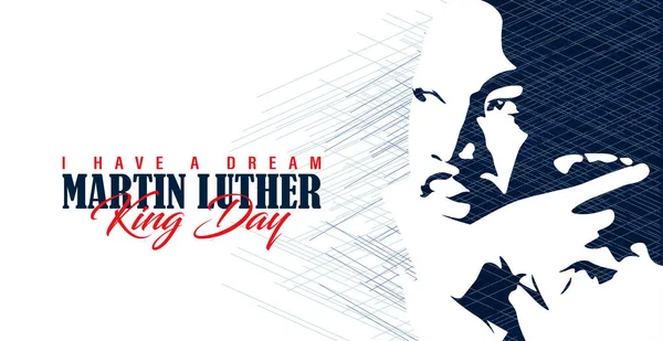 India Junio Martin Luther King Fue Ministro Activista Cristiano Americano — Vector de stock