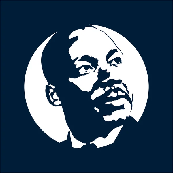 India Junho Martin Luther King Foi Ministro Cristão Americano Activist Ilustração De Stock