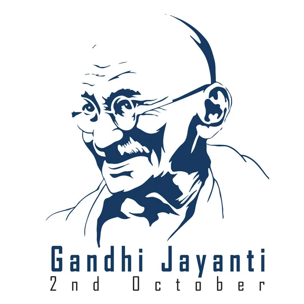 Ινδία Ιούνιο Διάνυσμα Εικονογράφηση Του Gandhi Jayanti Φόντο Οκτωβρίου Διάνυσμα — Διανυσματικό Αρχείο
