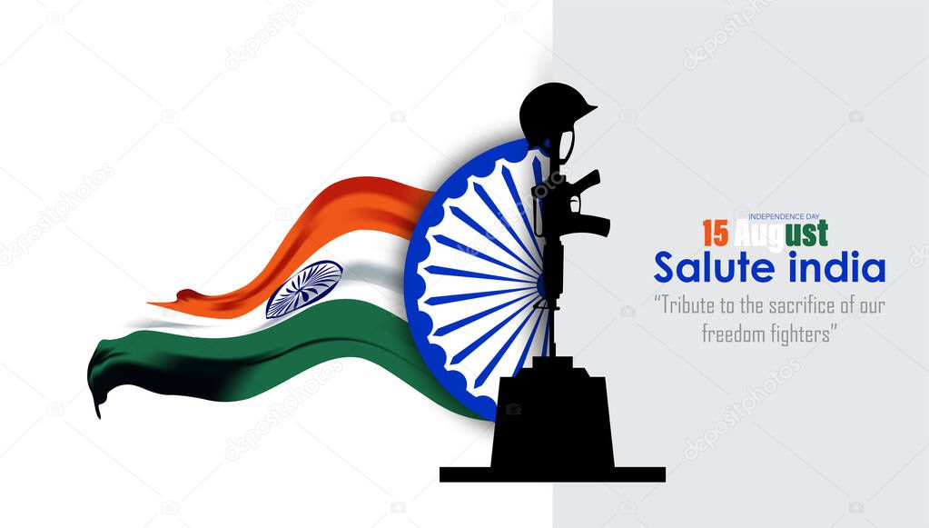 15 august- India independence day celebration. vector illustration