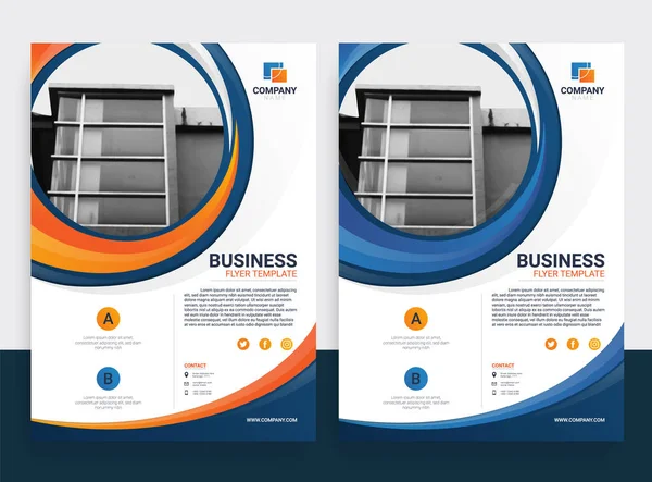 Flyer Business Template Voor Cover Brochure Corporate — Stockvector