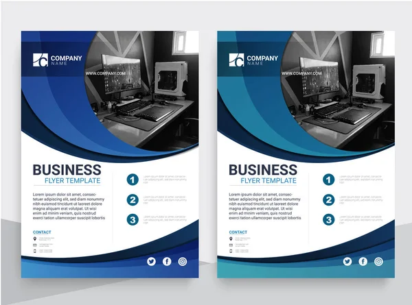 Flyer Business Template Voor Cover Brochure Corporate — Stockvector