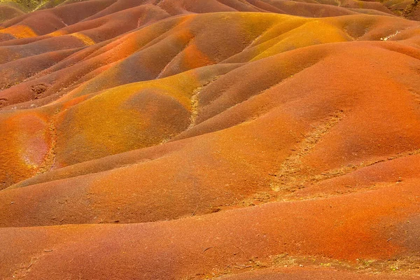 Seven Coloured Earth Chamarel Mauritius Island Africa Stock Picture