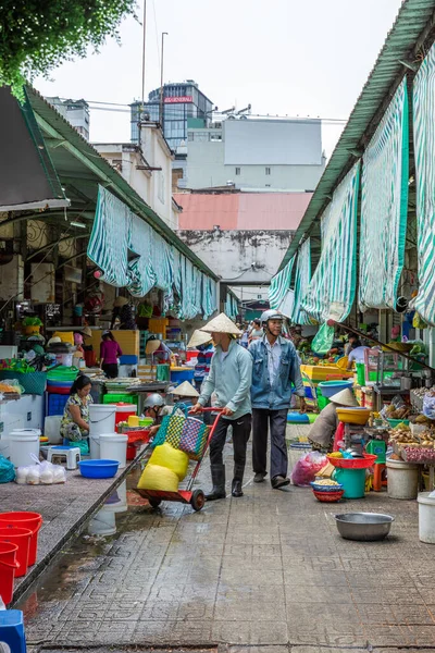 Minh Város Vietnam Március 2019 Ben Thanh Market Szállítók — Stock Fotó