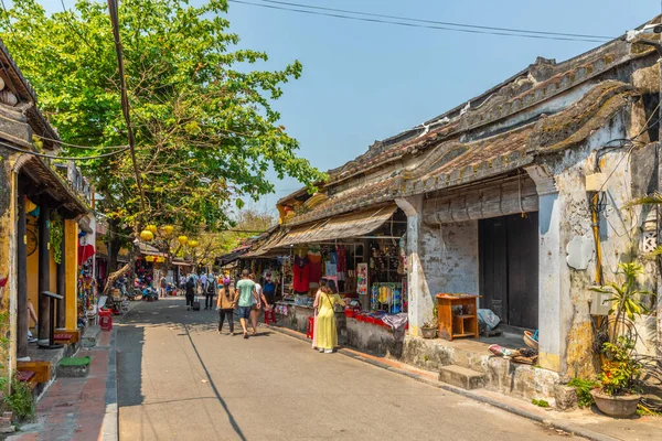 Красочная Улица Магазинами Вьетнаме — стоковое фото