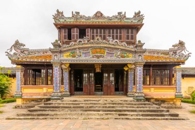 Hue / Vietnam - 08 Mart 2019: Kale, Kraliyet Sarayı, Yasak Şehir.