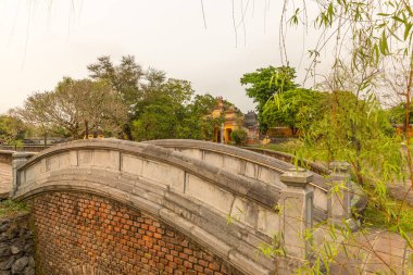 Kale, Kraliyet Sarayı, Hue, Vietnam 'da Yasak Şehir.