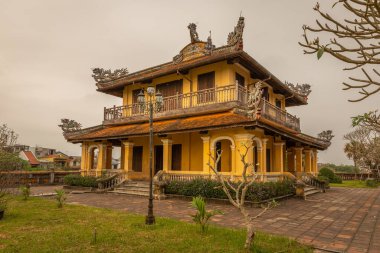 Kale, Kraliyet Sarayı, Hue, Vietnam 'da Yasak Şehir.