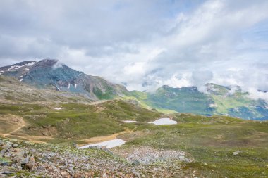 Grossglockner Ulusal Parkı 'ndan güzel manzara, Hohe Tauern, Avusturya.