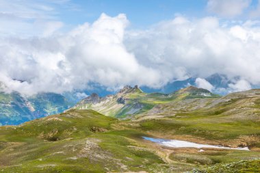 Grossglockner Ulusal Parkı 'ndan güzel manzara, Hohe Tauern, Avusturya.