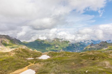 Grossglockner Ulusal Parkı 'ndan güzel manzara, Hohe Tauern, Avusturya.