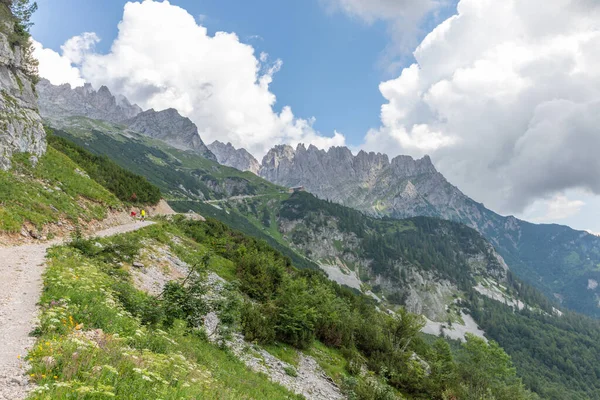 Gruttenhtte Idyllic Landscape Wilder Kaiser Ellmau Austria — Stock Photo, Image