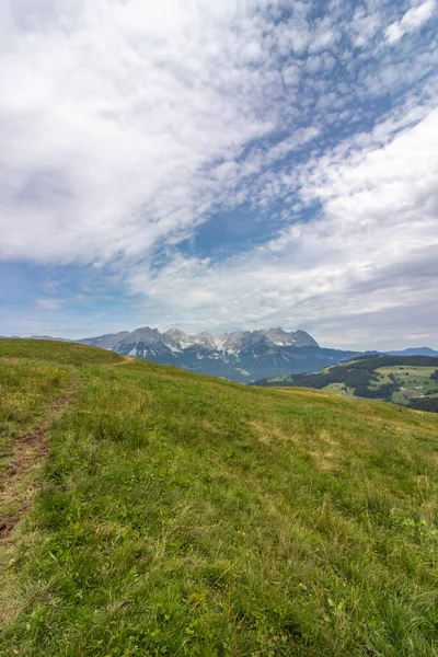 Beautiful Mountain Range Kaiser Mountains Wilder Kaiser Region Tyrol Ellmau — Stock Photo, Image
