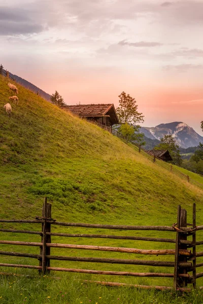 Breathtaking Landscape Beautiful Light Kramsach Austria — Stock Photo, Image