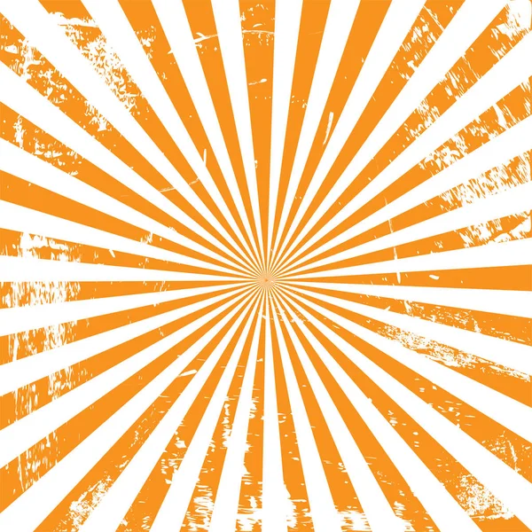 Retro sunburst arka planda vintage tarzı. Çizgi roman arka plan çizikler ile.