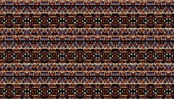 Abstract Digitaal Fractal Patroon Achtergrond Afrikaanse Etnische Stijl Stamsieraad — Stockfoto