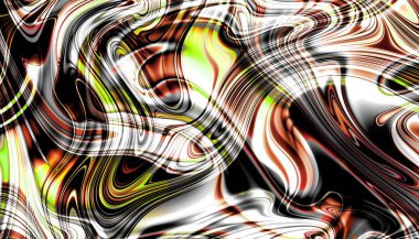 Soyut dijital fraktal model. Psikedelik dalgalı doku. Plazma yüzeyi. Plasma yüzeyi.