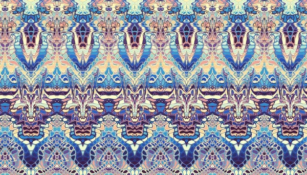 Abstract digital fractal pattern. Vintage ornamental texture.