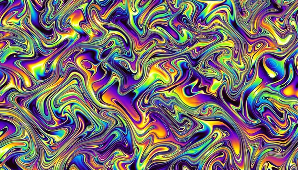 Abstract Digitaal Fractal Patroon Psychedelische Golvende Textuur Plasmaoppervlak Plasmaoppervlak — Stockfoto