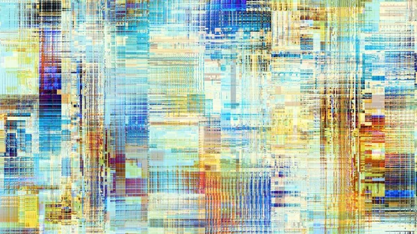 Objelerin kodlayıcısı olan soyut doku. İğrenç bir Datamoshing kalıbının taklidi. Görünüm oranı 16: 9