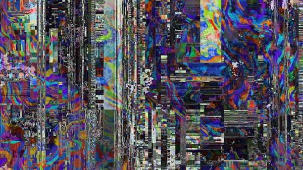 Textura Abstrata Com Codec Artefatos Imitação Padrão Grunge Datamoshing Relação — Fotografia de Stock