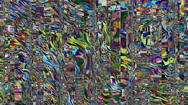 アーティファクトコーデックで抽象的なテクスチャ Grange Datamoshingパターンの模倣 アスペクト比16 — ストック写真