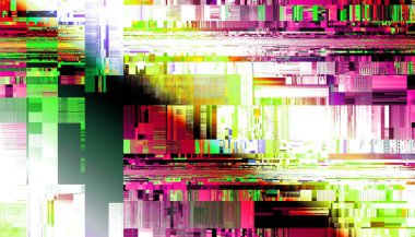 Soyut model. Soyut gelecek geometrik fraktal görüntüsü. Yatay arkaplan.